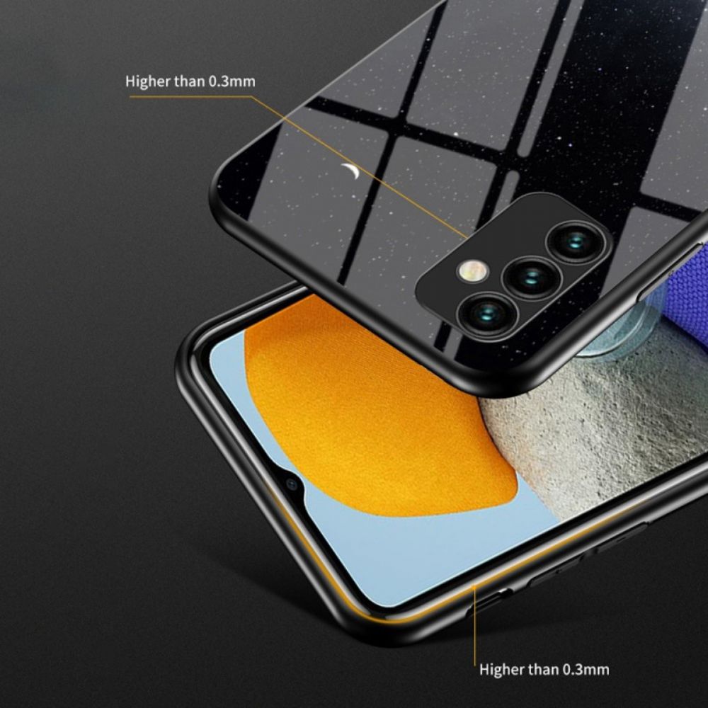 Hülle Für Samsung Galaxy M23 5G Muster Aus Gehärtetem Glas