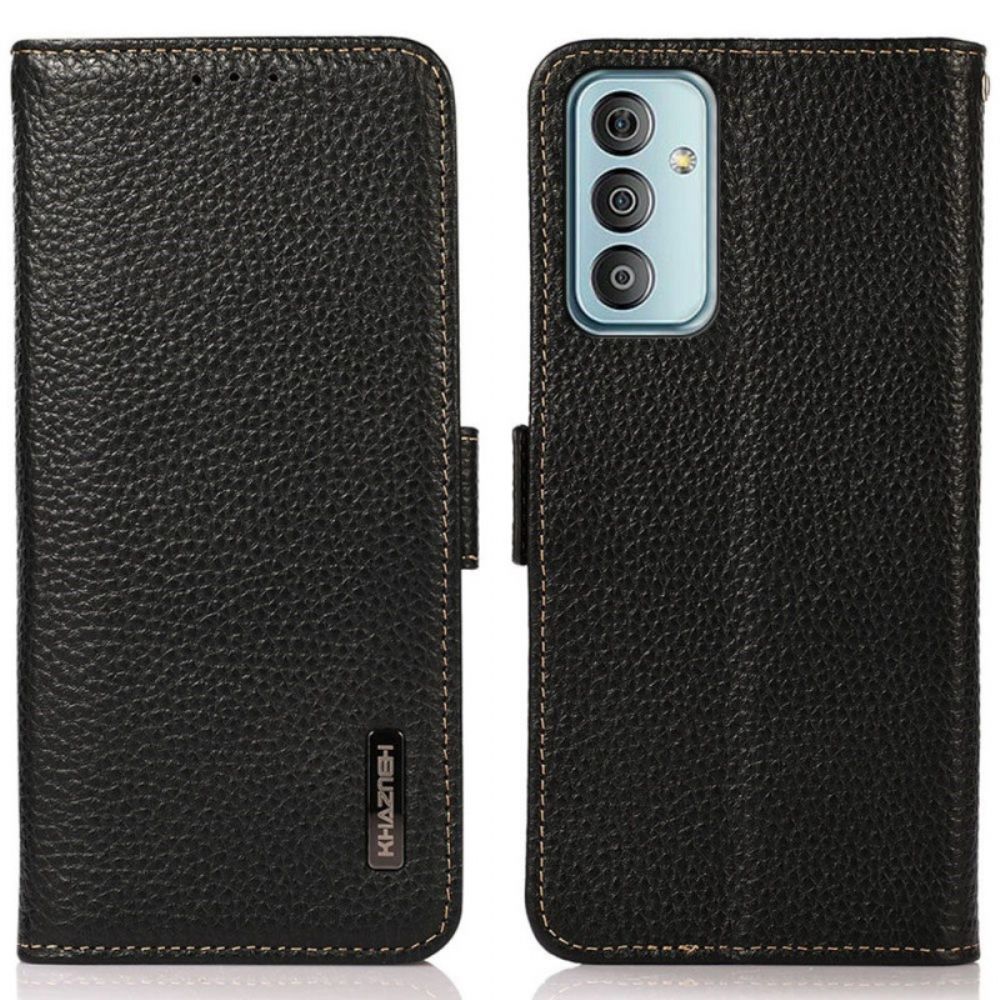 Lederhüllen Für Samsung Galaxy M23 5G Leder Litschi Khazneh Rfid
