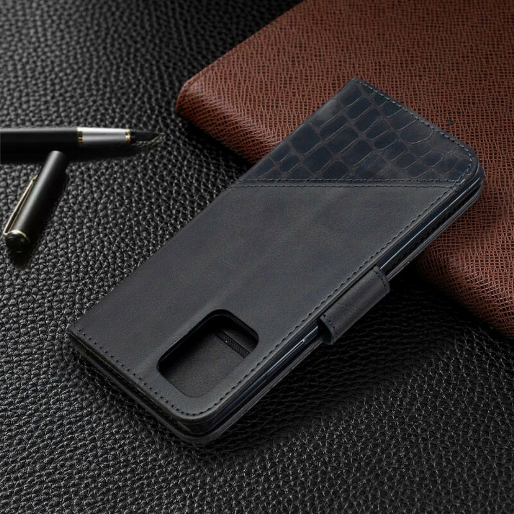 Flip Case Für Samsung Galaxy S10 Lite Klassischer Krokodilleder-effekt