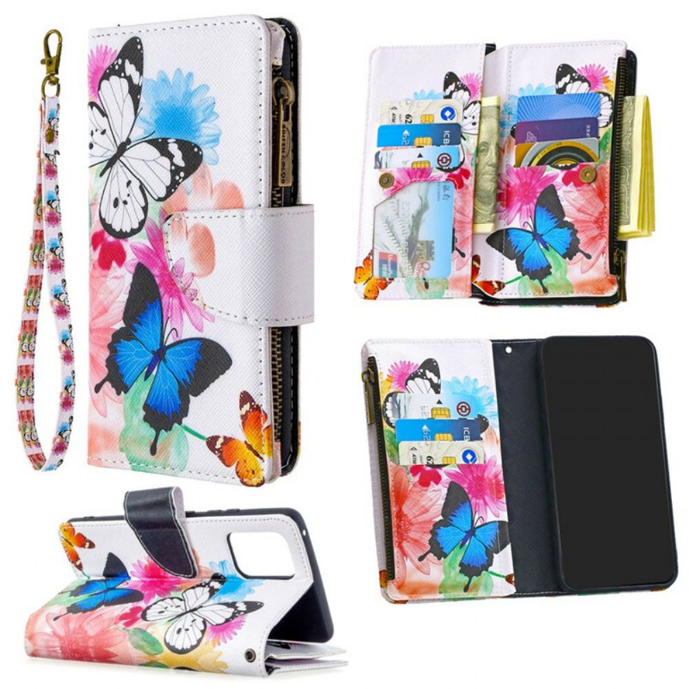 Flip Case Für Samsung Galaxy S10 Lite Schmetterlingstasche Mit Reißverschluss