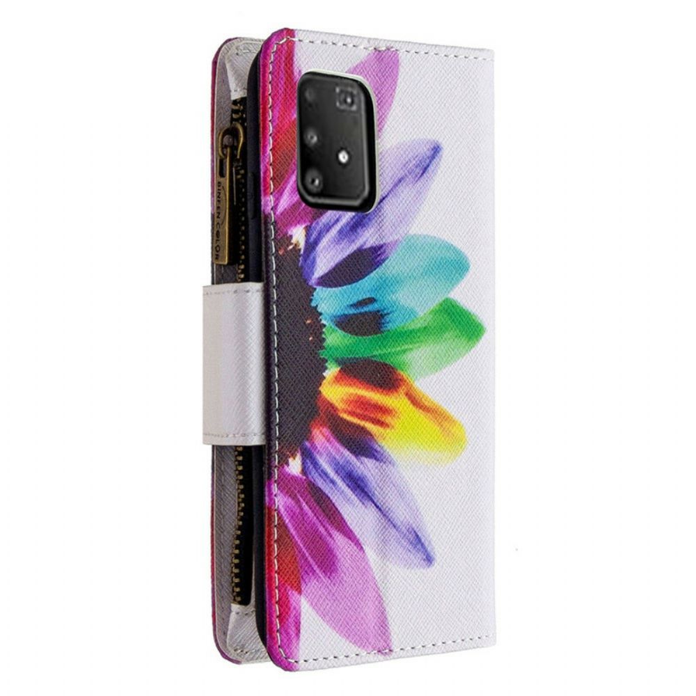 Lederhüllen Für Samsung Galaxy S10 Lite Blumentasche Mit Reißverschluss