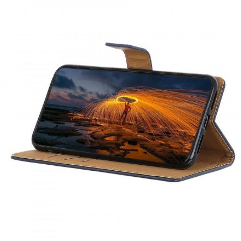 Flip Case Für Samsung Galaxy A70 Einfaches Kunstleder
