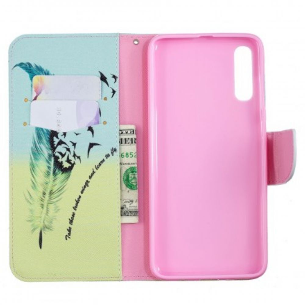 Flip Case Für Samsung Galaxy A70 Fliegen Lernen
