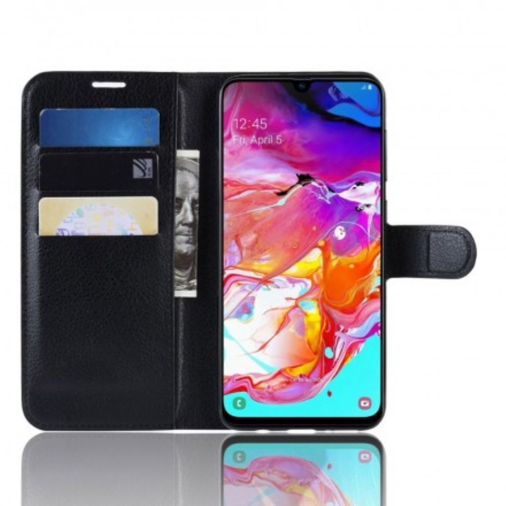 Flip Case Für Samsung Galaxy A70 Klassisch