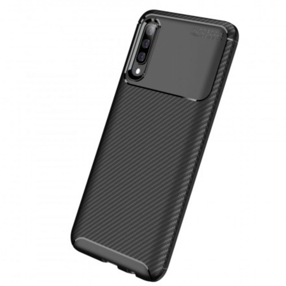 Handyhülle Für Samsung Galaxy A70 Flexible Kohlefasertextur