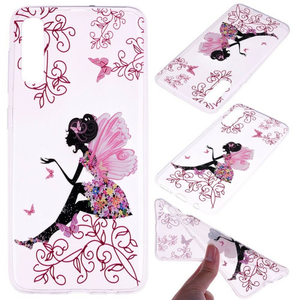 Hülle Für Samsung Galaxy A70 Transparente Blumenfee