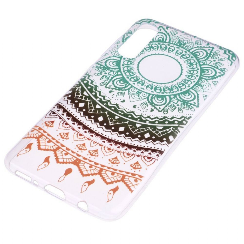 Hülle Für Samsung Galaxy A70 Vintage Farbiges Mandala Nahtlos