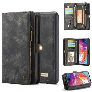 Hülle Lederhüllen Für Samsung Galaxy A70 Caseme Abnehmbar