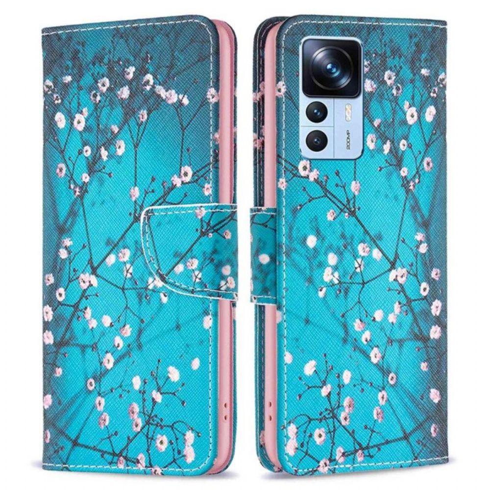 Flip Case Für Xiaomi 12T / 12T Pro Blühender Baum