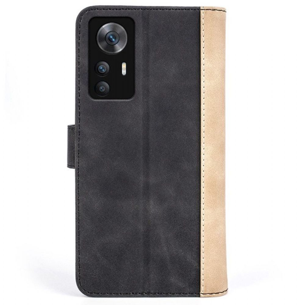 Flip Case Für Xiaomi 12T / 12T Pro Stilvoller Zweiton