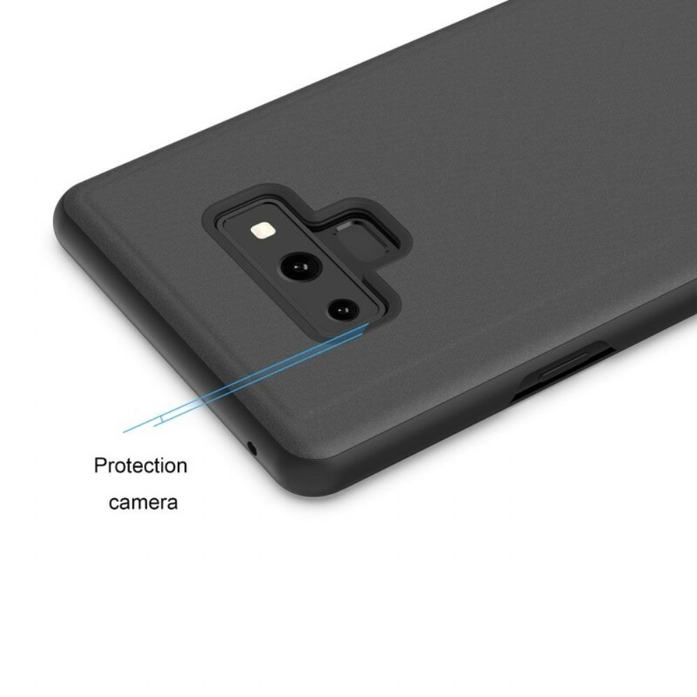 Schutzhülle Für Samsung Galaxy Note 9 Spiegel Und Simiii-leder
