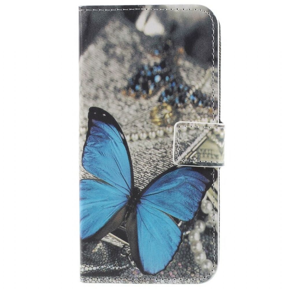 Flip Case Für Samsung Galaxy S9 Blauer Schmetterling