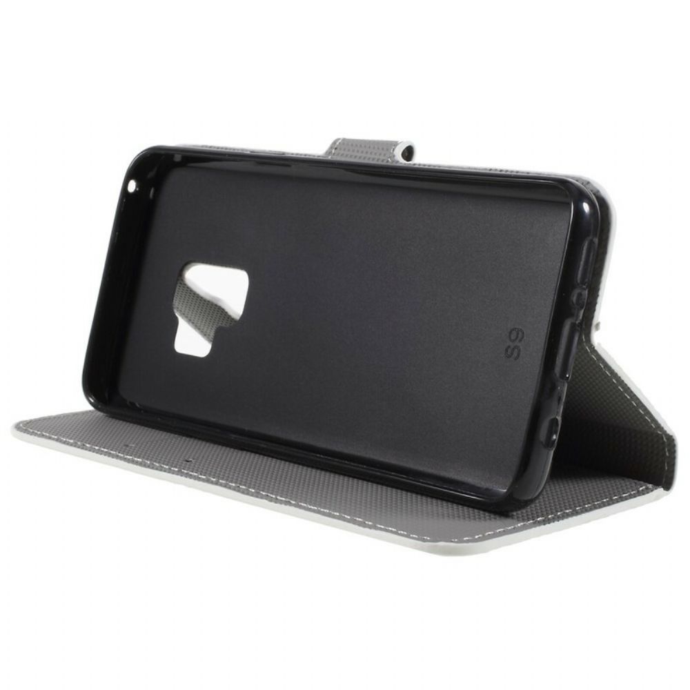 Flip Case Für Samsung Galaxy S9 Blauer Schmetterling