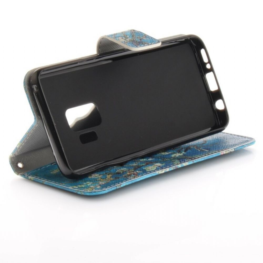 Flip Case Für Samsung Galaxy S9 Blühender Baum