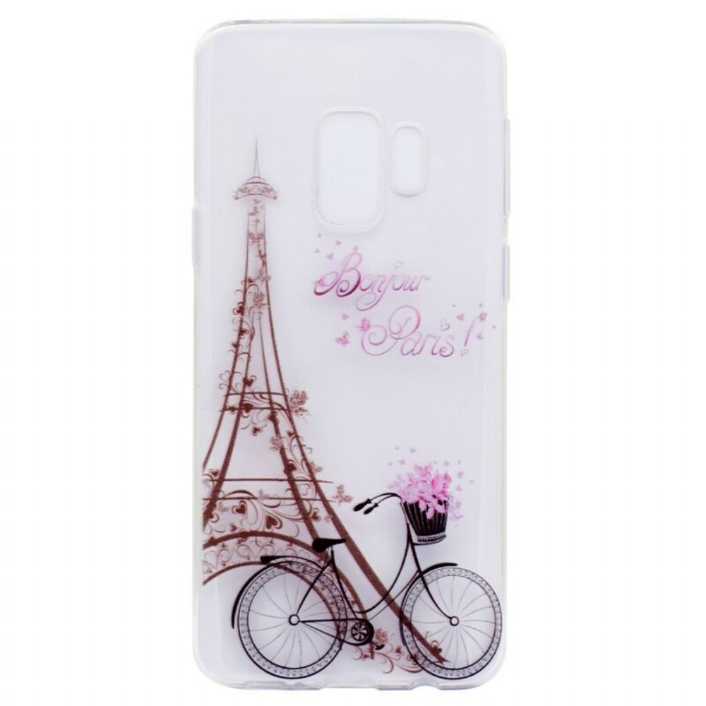Handyhülle Für Samsung Galaxy S9 Bonjour Paris Transparent