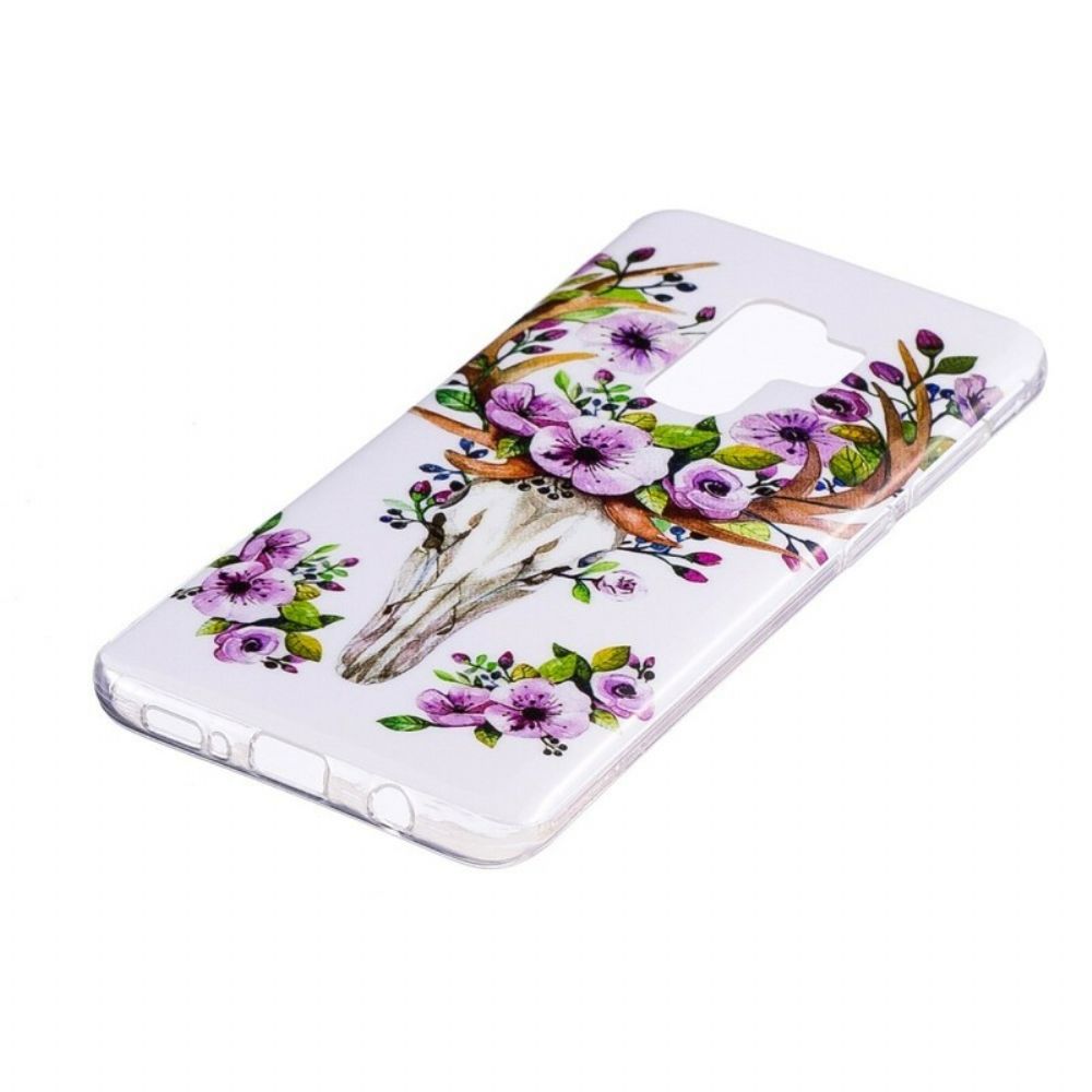 Hülle Für Samsung Galaxy S9 Fluoreszierender Blütenelch