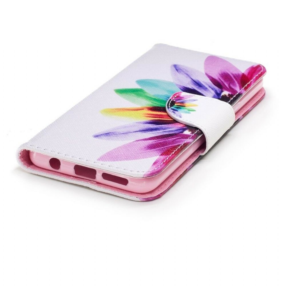Lederhüllen Für Samsung Galaxy S9 Aquarell Blume