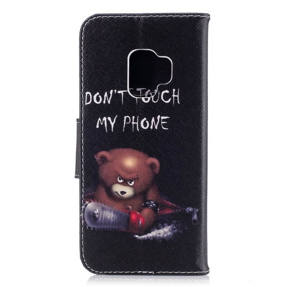 Lederhüllen Für Samsung Galaxy S9 Gefährlicher Bär