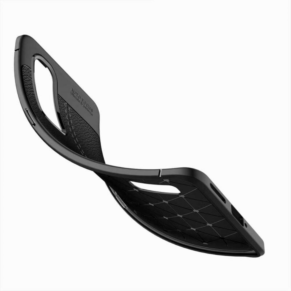 Handyhülle Für Oppo Find X2 Pro Doppellinie Litschi-leder-effekt