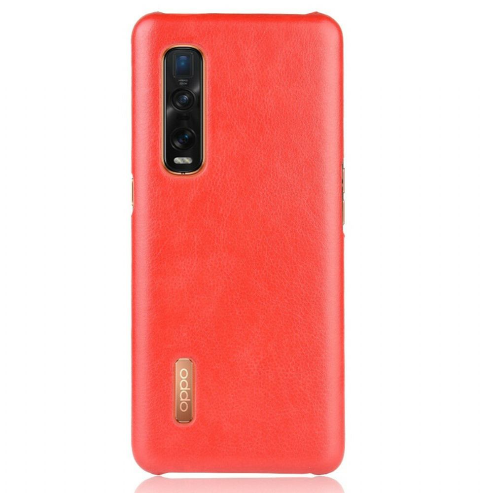 Handyhülle Für Oppo Find X2 Pro Performance Litschi-leder-effekt