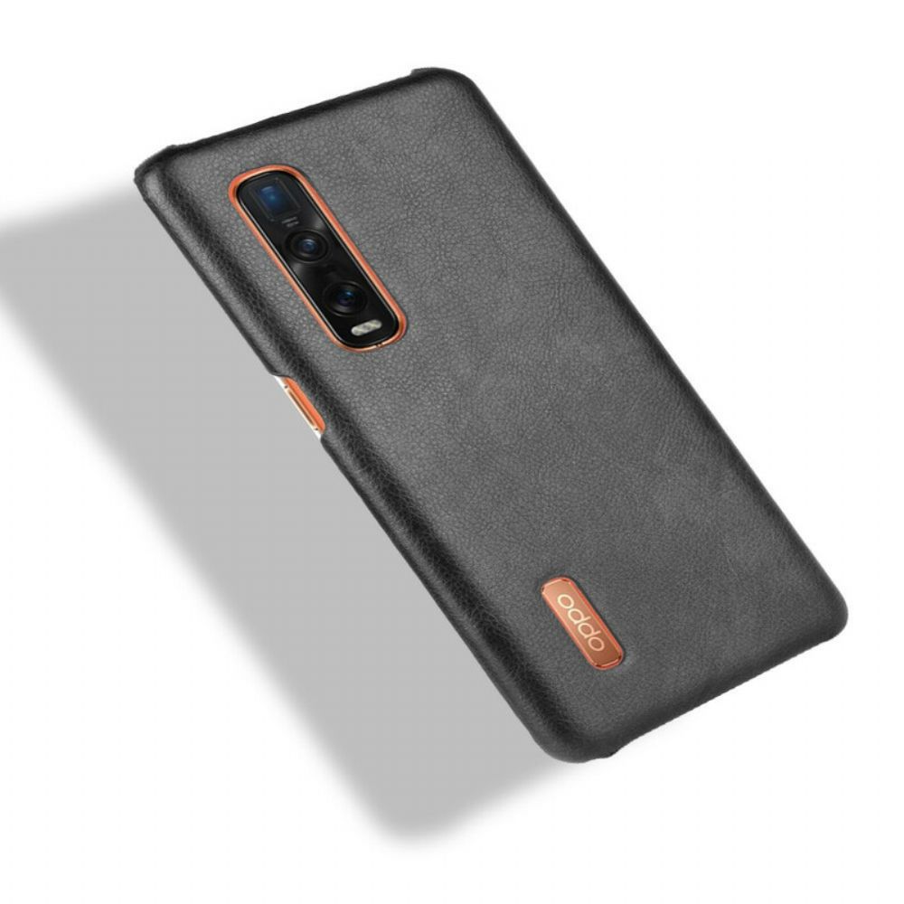Handyhülle Für Oppo Find X2 Pro Performance Litschi-leder-effekt