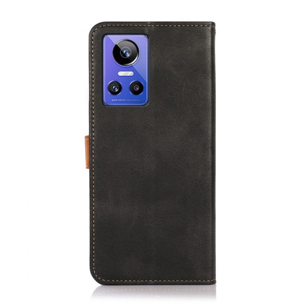 Flip Case Für Realme GT Neo 3 Kunstleder Khazneh