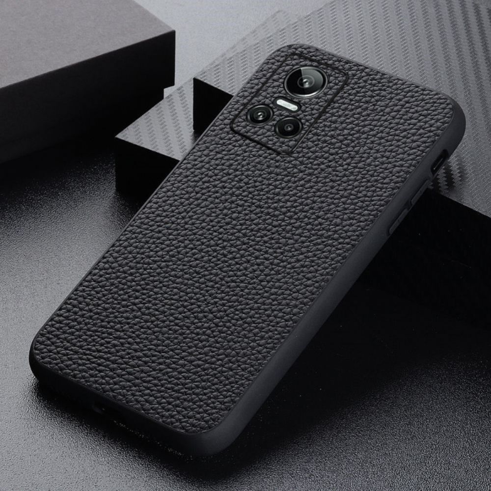 Hülle Für Realme GT Neo 3 Echtleder Mit Litschi-struktur