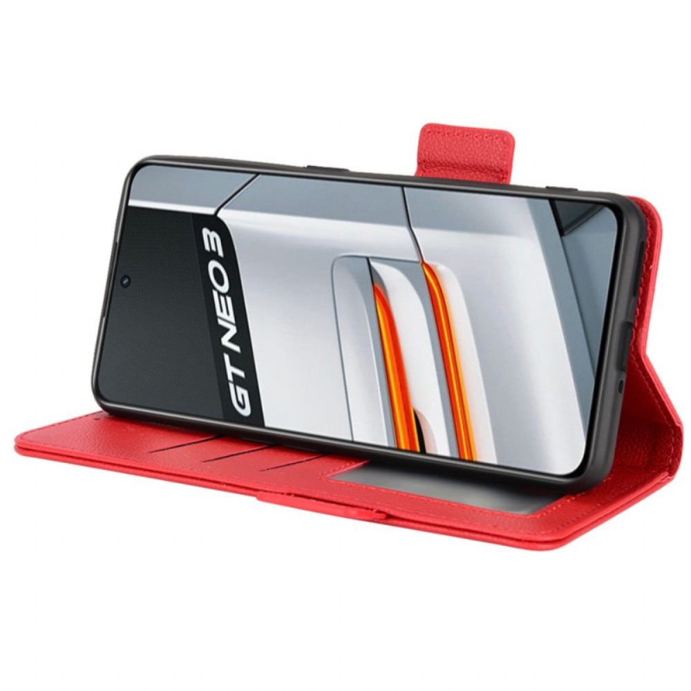 Schutzhülle Für Realme GT Neo 3 Flip Case Anti-rutsch-kunstleder