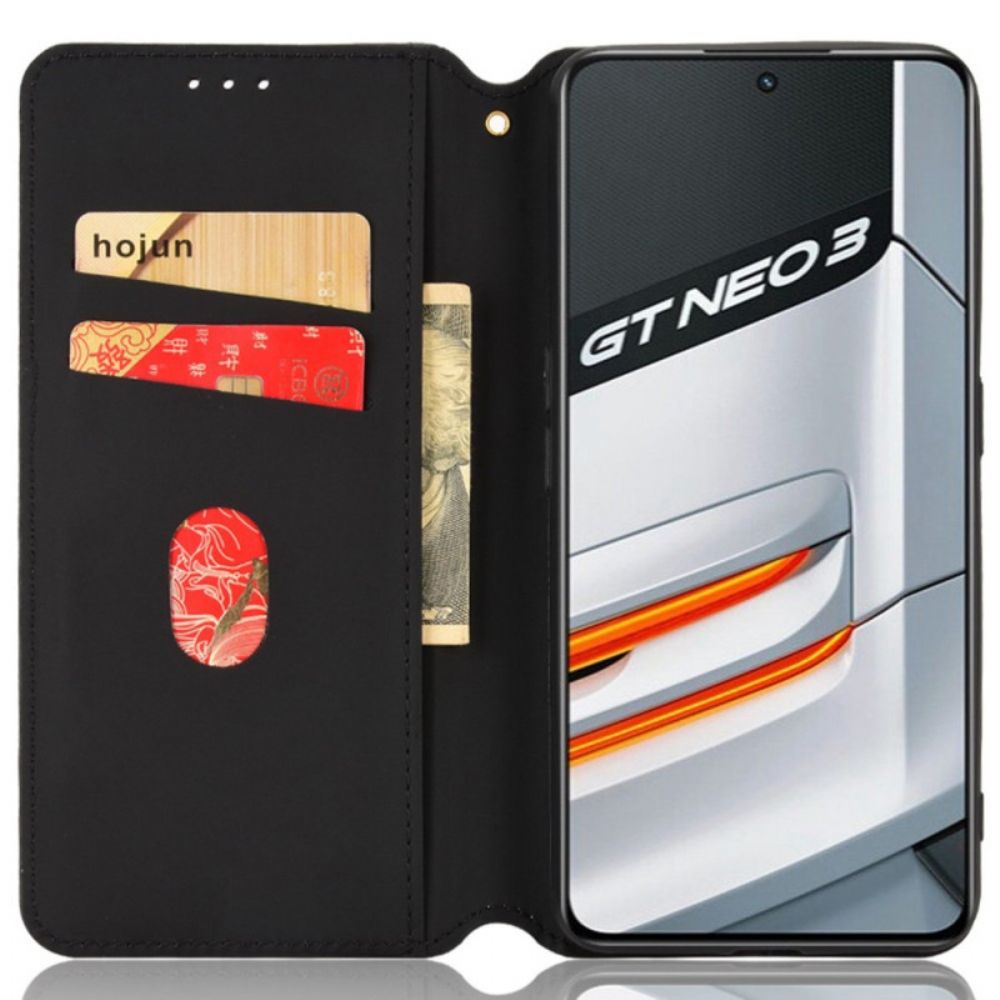 Schutzhülle Für Realme GT Neo 3 Flip Case Schottenmuster