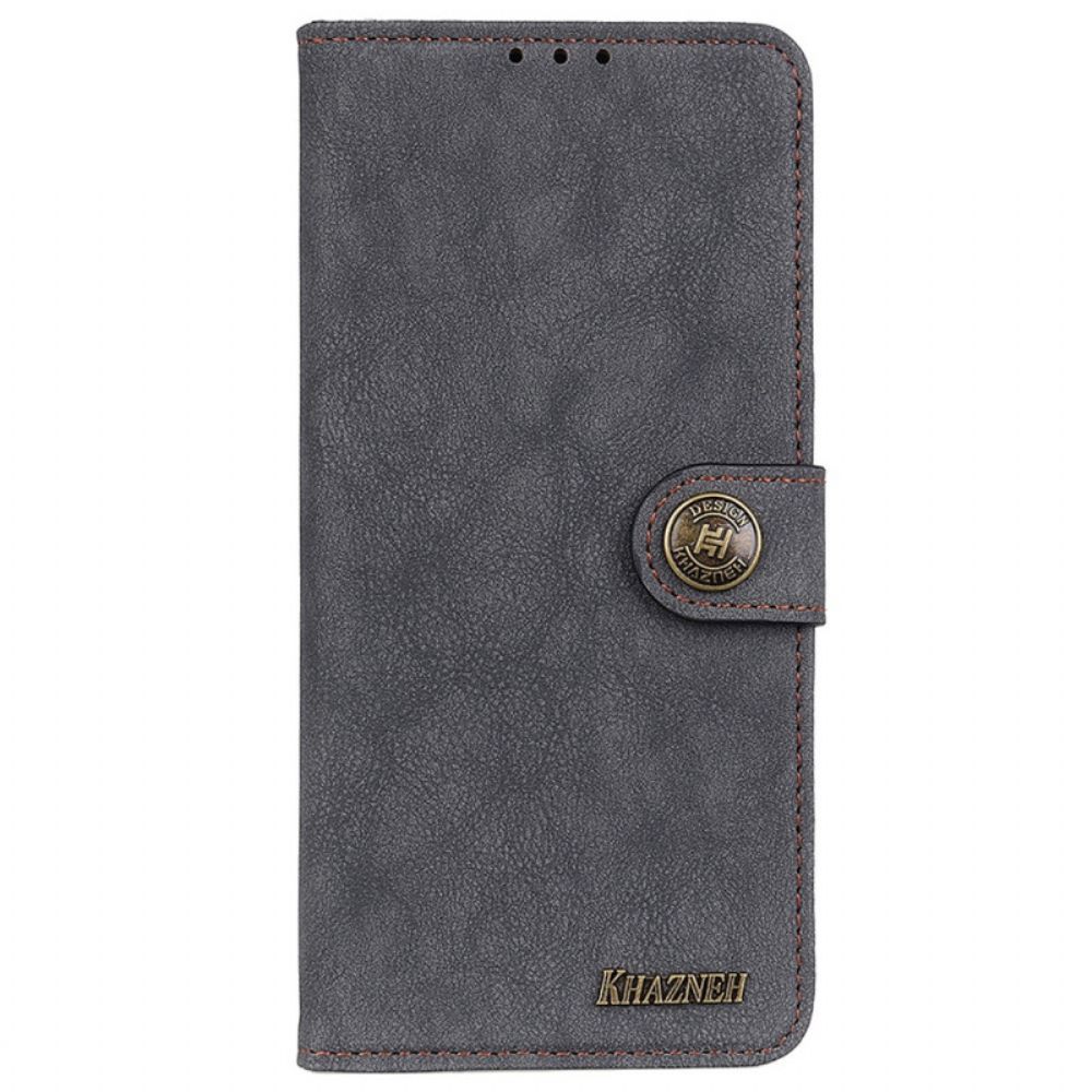 Flip Case Für Samsung Galaxy A03 Core Khazneh Retro Spaltleder