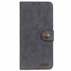 Flip Case Für Samsung Galaxy A03 Core Khazneh Retro Spaltleder