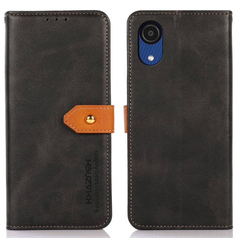 Flip Case Für Samsung Galaxy A03 Core Kunstleder Mit Khazneh-armband