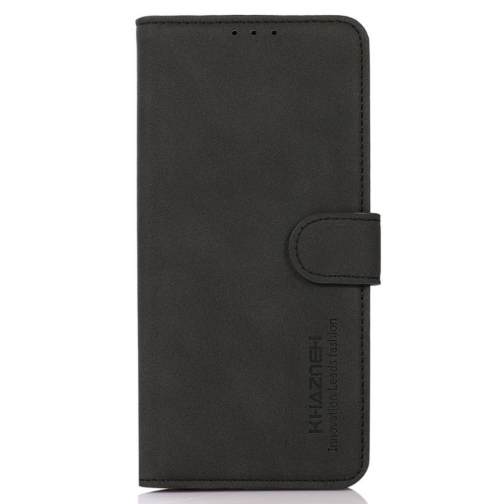 Flip Case Für Samsung Galaxy A03 Core Ledereffekt Textur Khazneh