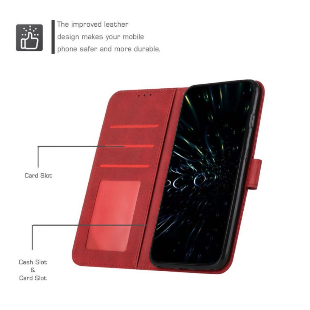 Flip Case Für Samsung Galaxy A03 Core Mit Kordel Geo Kunstlederarmband