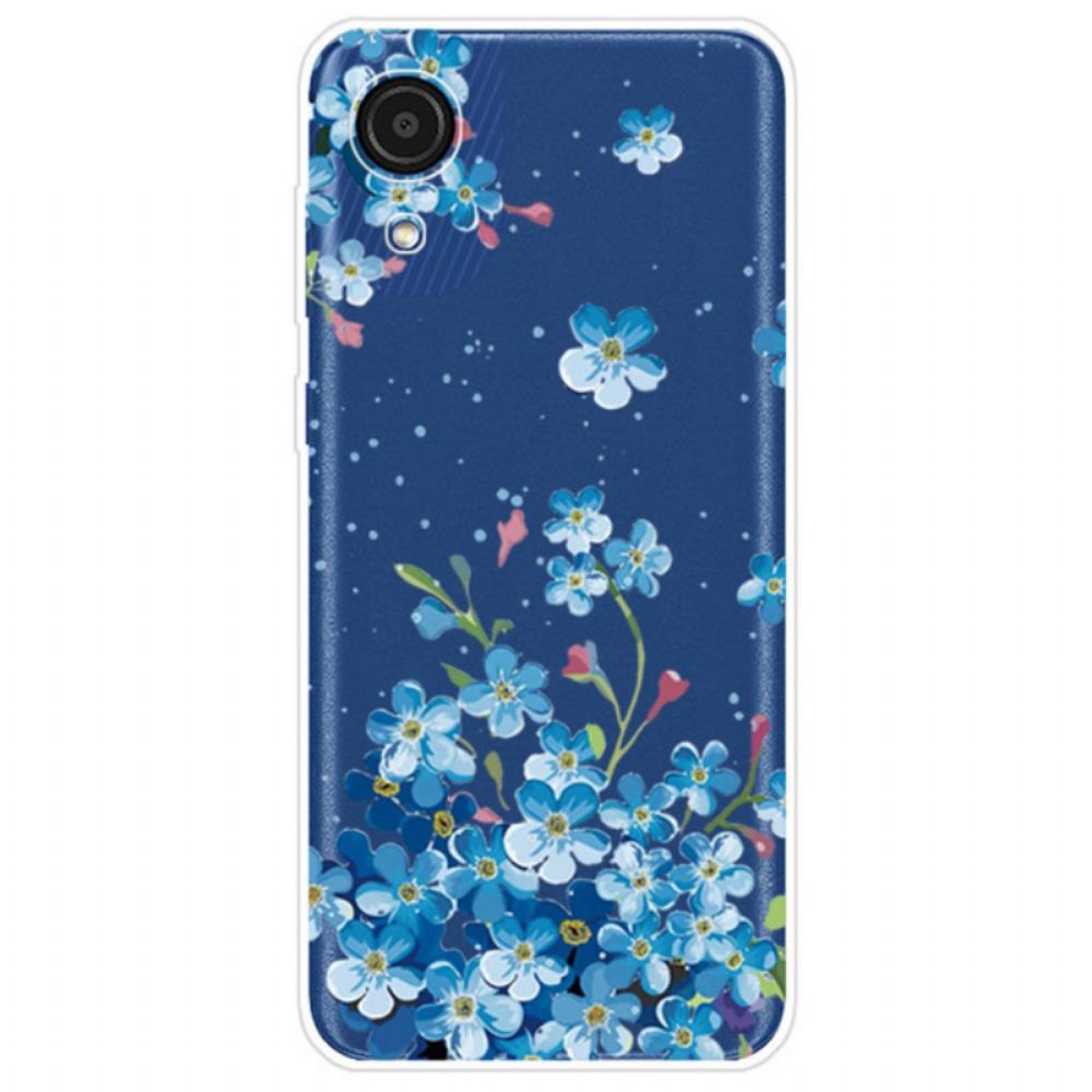 Hülle Für Samsung Galaxy A03 Core Blaue Blumen