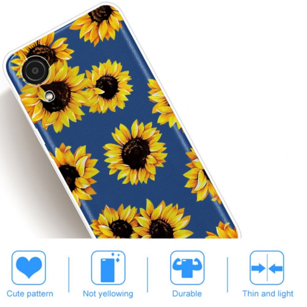 Hülle Für Samsung Galaxy A03 Core Sonnenblumen