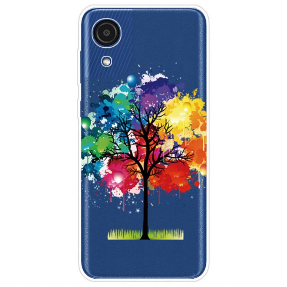 Hülle Für Samsung Galaxy A03 Core Transparenter Aquarellbaum