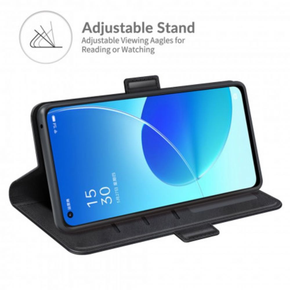 Flip Case Für Oppo Reno 6 5G Doppelsperre