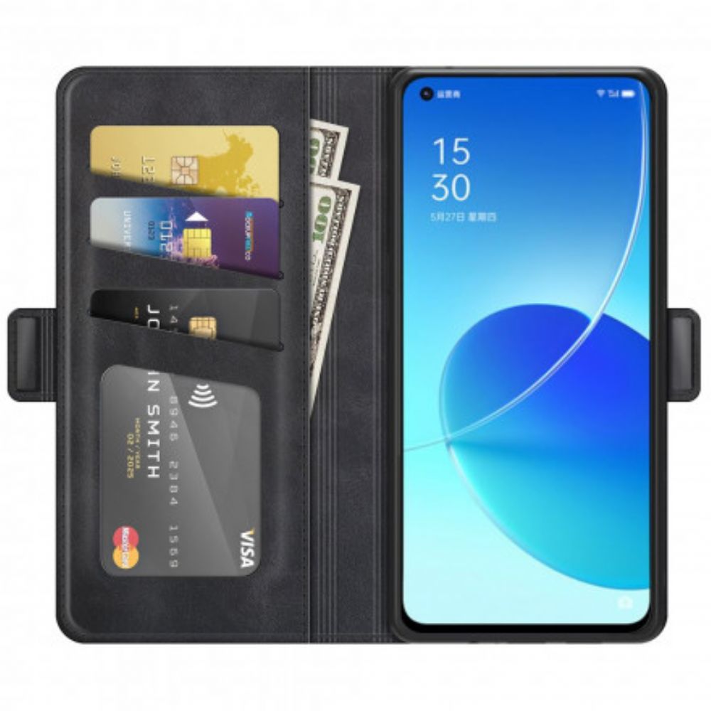 Flip Case Für Oppo Reno 6 5G Doppelsperre