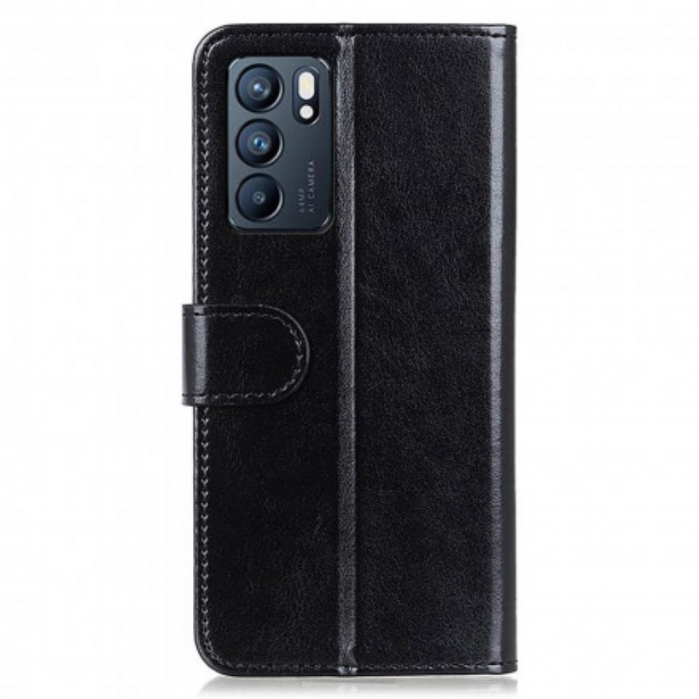 Flip Case Für Oppo Reno 6 5G Eisige Finesse