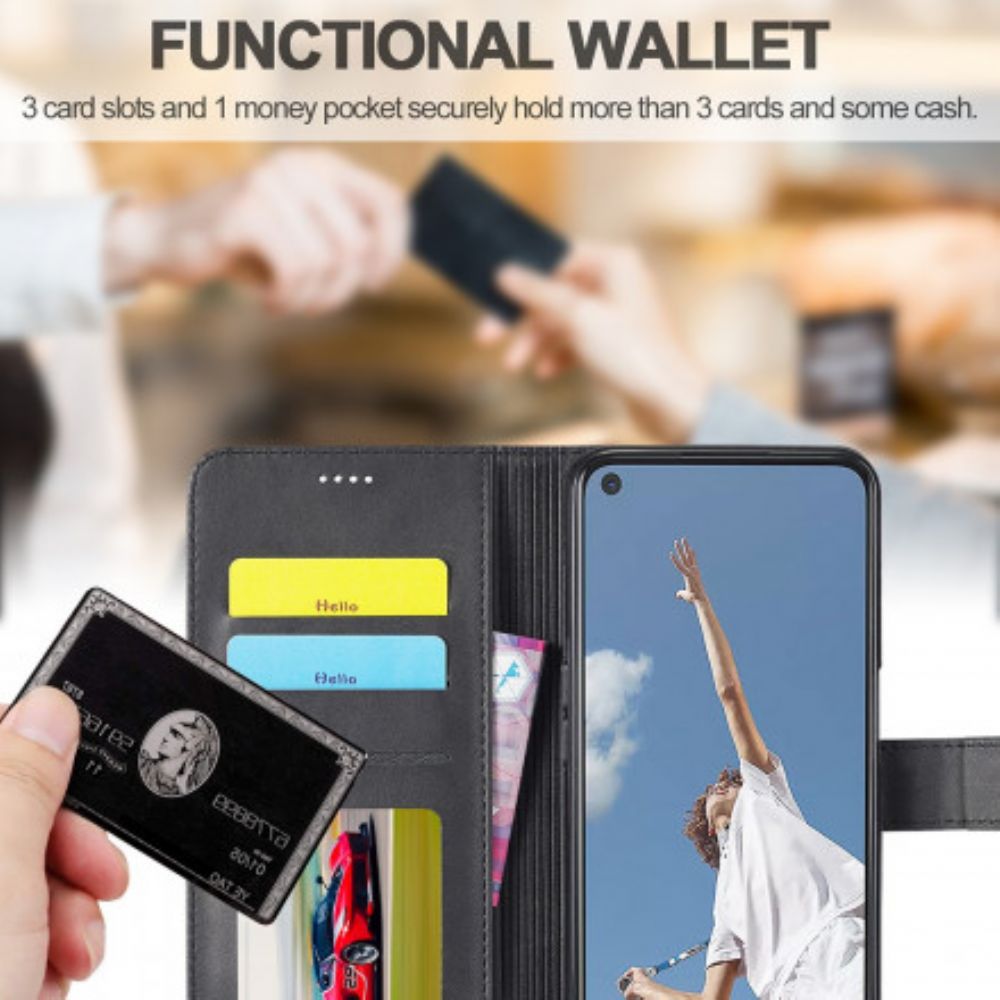 Flip Case Für Oppo Reno 6 5G Lc.imeeke Ledereffekt