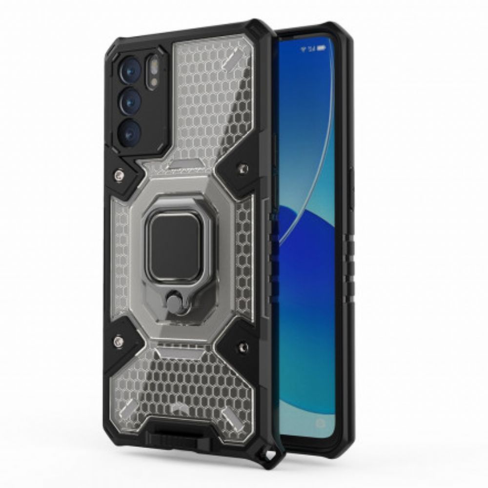 Handyhülle Für Oppo Reno 6 5G Wabe Mit Ring