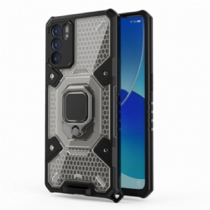 Handyhülle Für Oppo Reno 6 5G Wabe Mit Ring