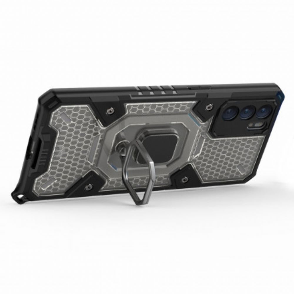 Handyhülle Für Oppo Reno 6 5G Wabe Mit Ring