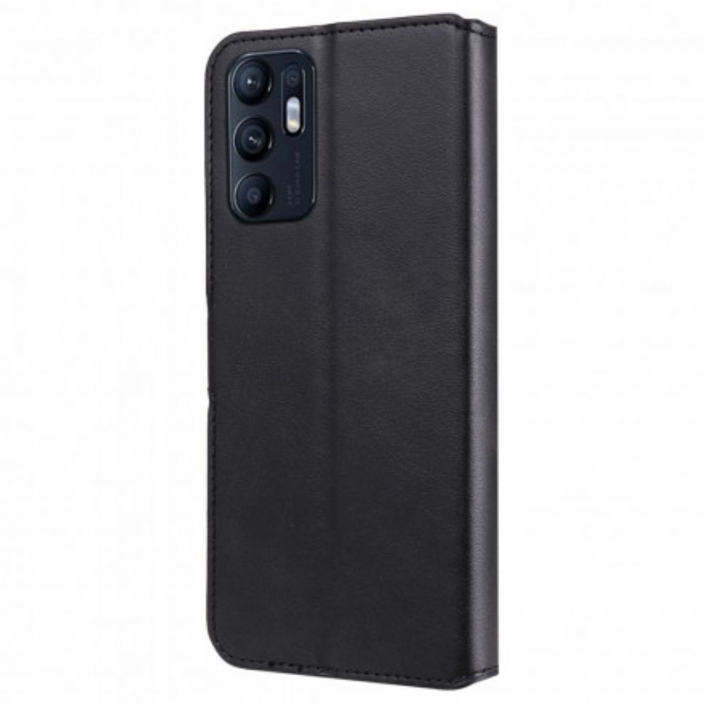 Lederhüllen Für Oppo Reno 6 5G Einfarbig