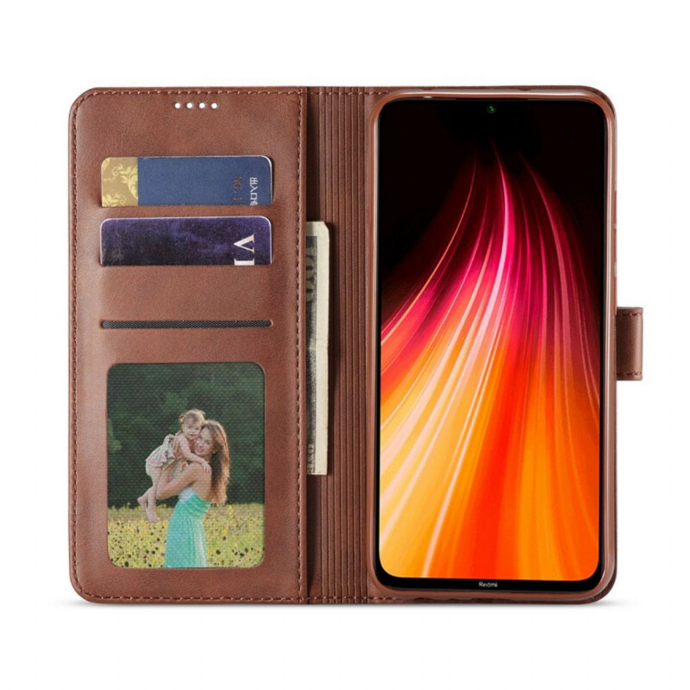 Flip Case Für Xiaomi Redmi Note 8T Lc.imeeke Ledereffekt