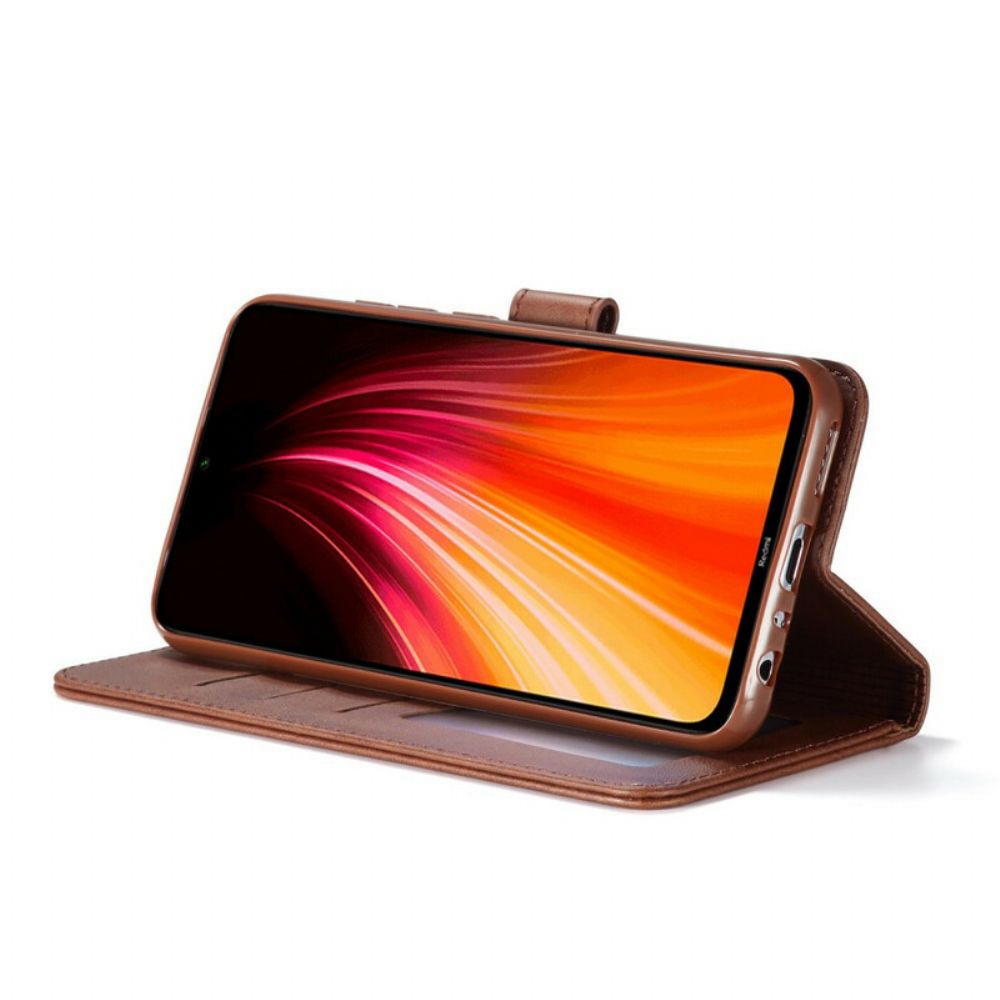 Flip Case Für Xiaomi Redmi Note 8T Lc.imeeke Ledereffekt