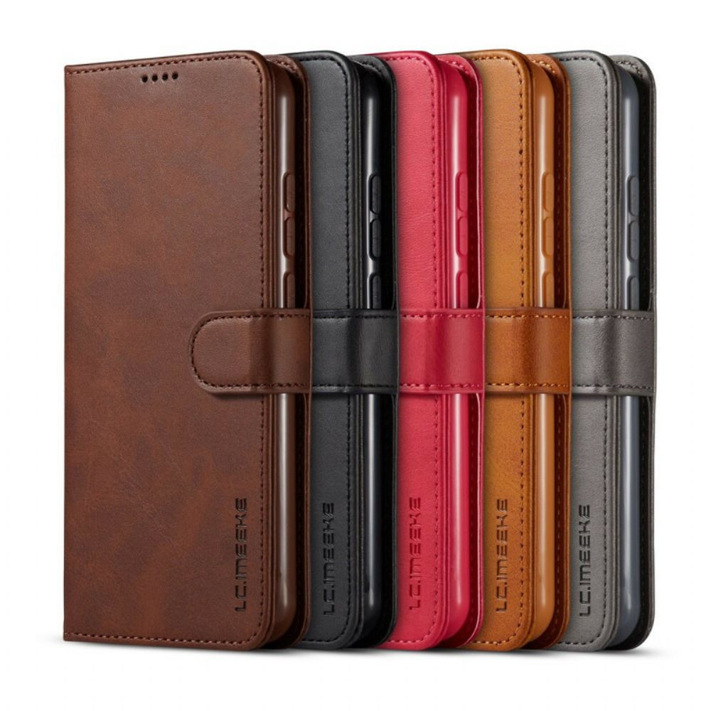 Flip Case Für Xiaomi Redmi Note 8T Lc.imeeke Ledereffekt