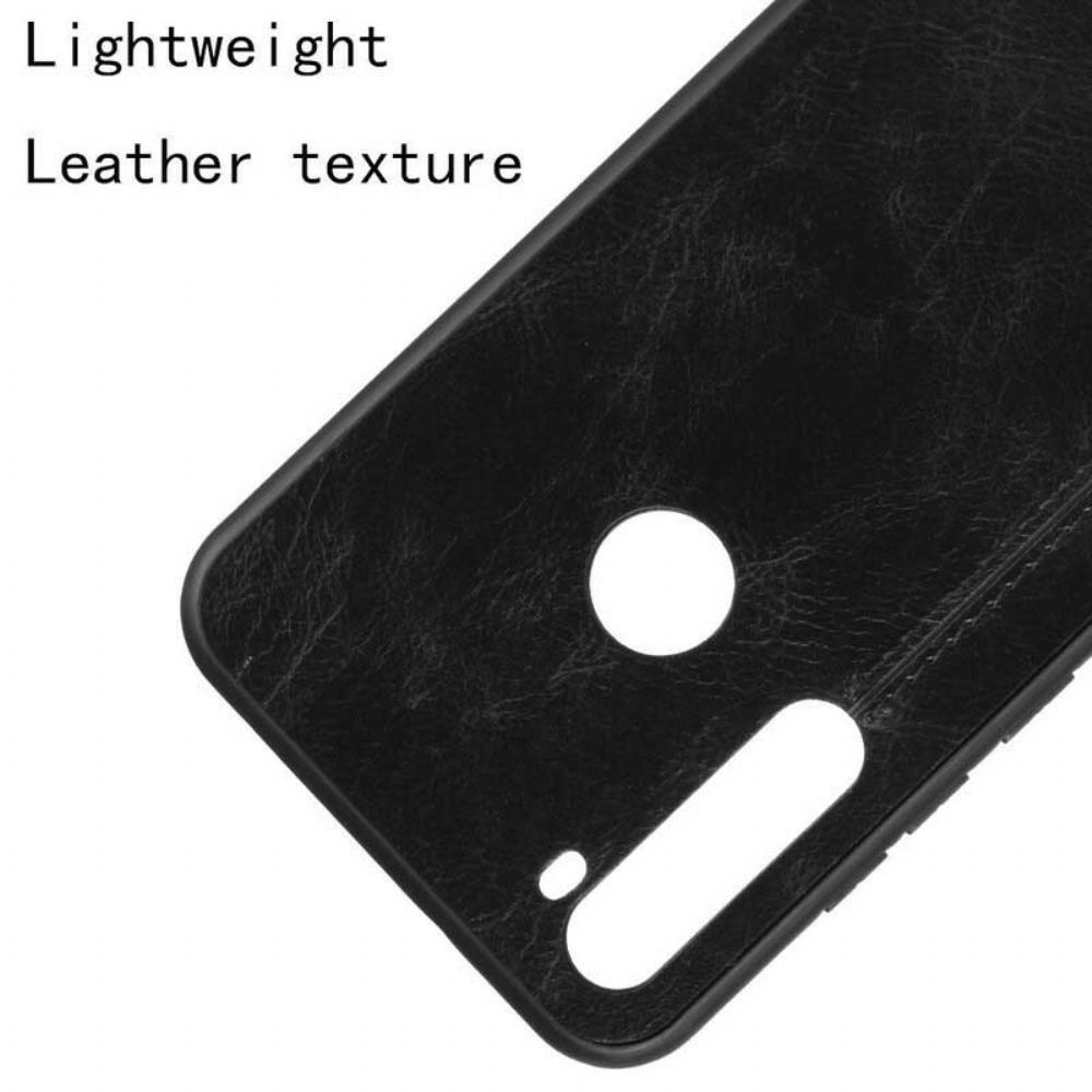 Handyhülle Für Xiaomi Redmi Note 8T Nähte Lederoptik