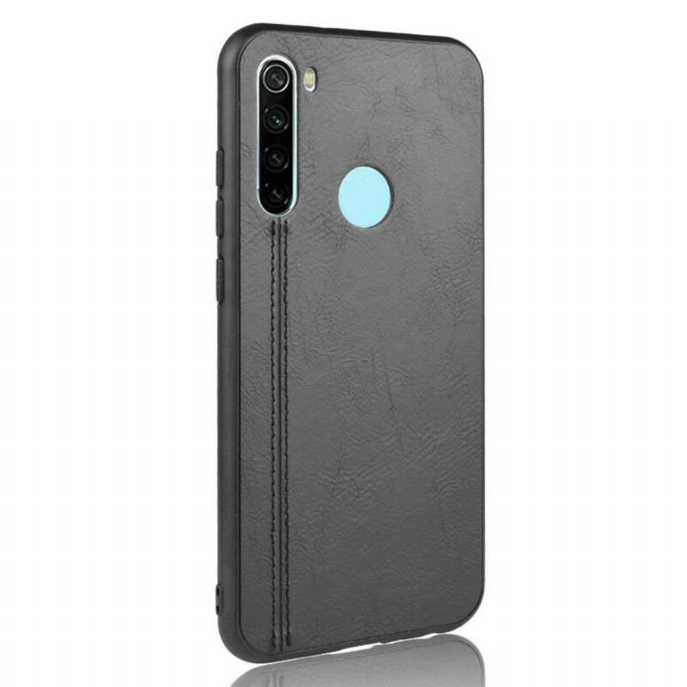 Handyhülle Für Xiaomi Redmi Note 8T Nähte Lederoptik